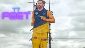 MS Dhoni 77 Feet Cut-Out